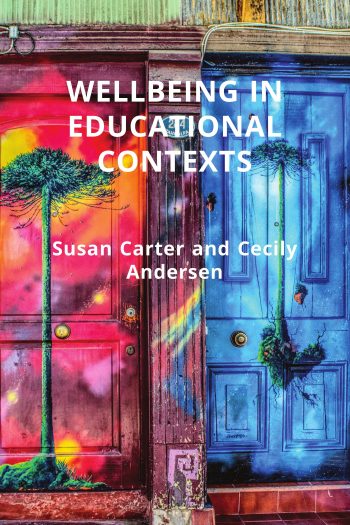 Front cover of the open text 'Wellbeing in educational contexts'